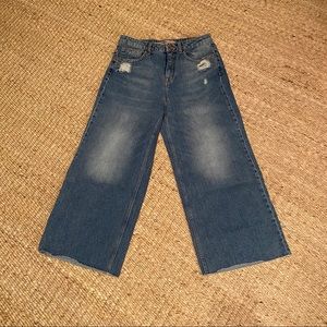 Zara Basic Denim Culottes